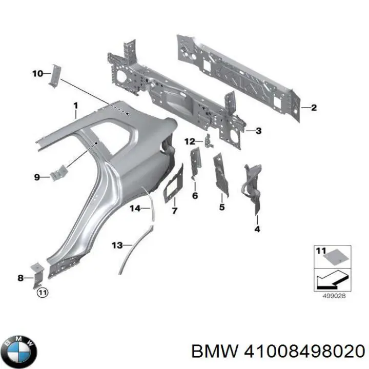  BMW 41008498020 цена, от 703.04 USD