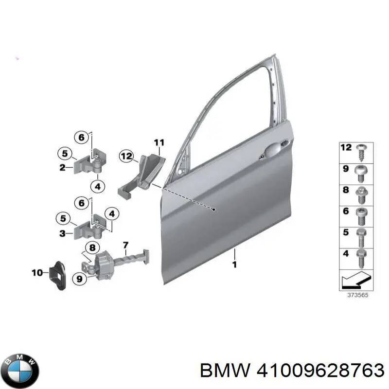 Дверь передняя левая 41009628763 BMW