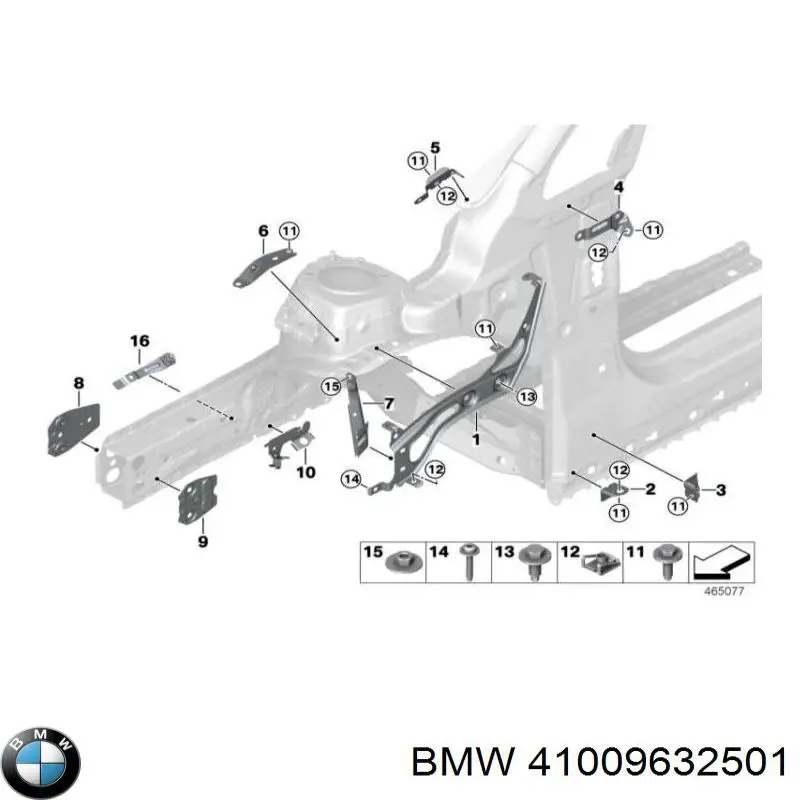 Петля капота, левая BMW 41009632501 цена, от 134.97 USD