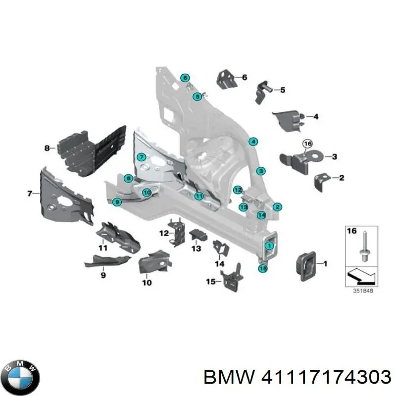  BMW 41117174303 цена, от 184.96 USD