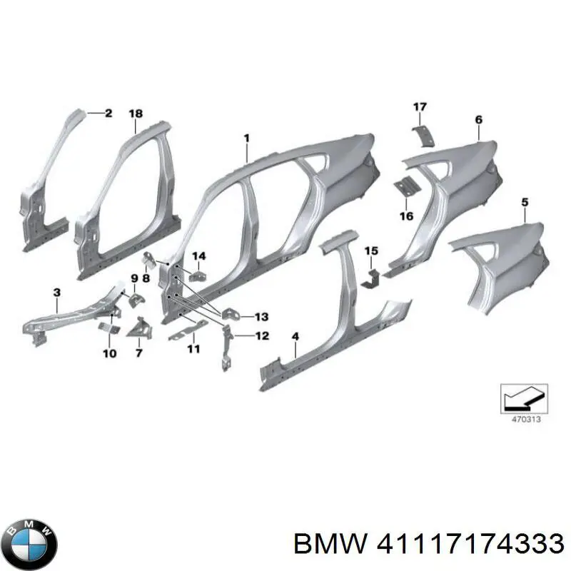 41117174333 BMW 