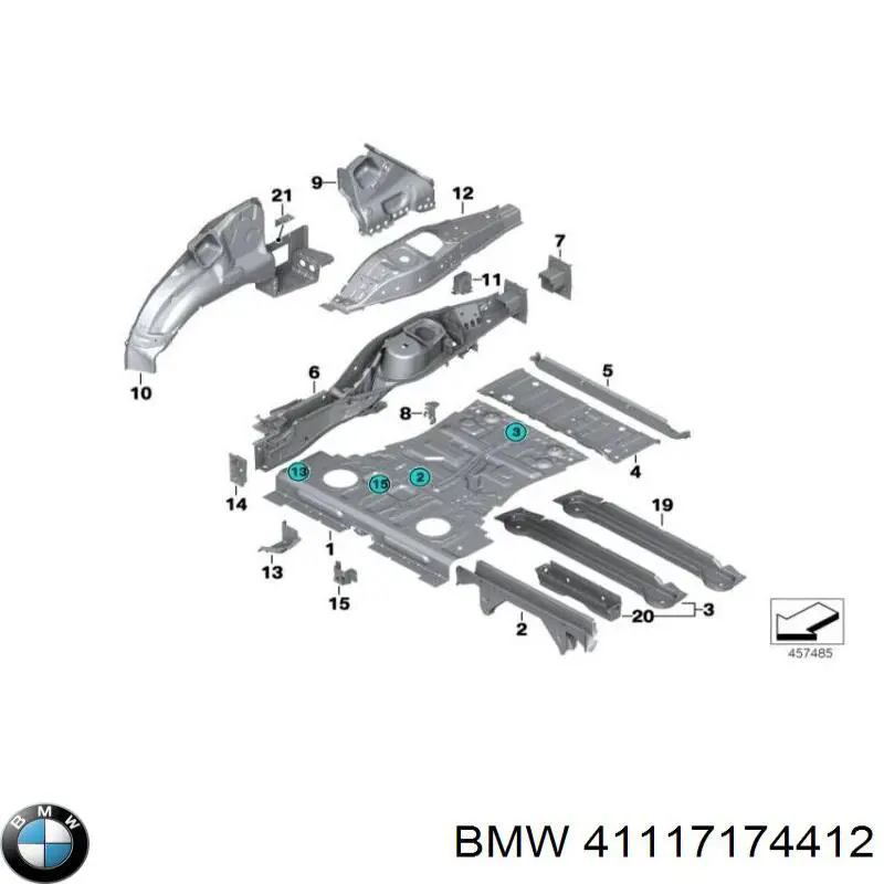Перегородка BMW 41117174412 цена, от 84.94 USD
