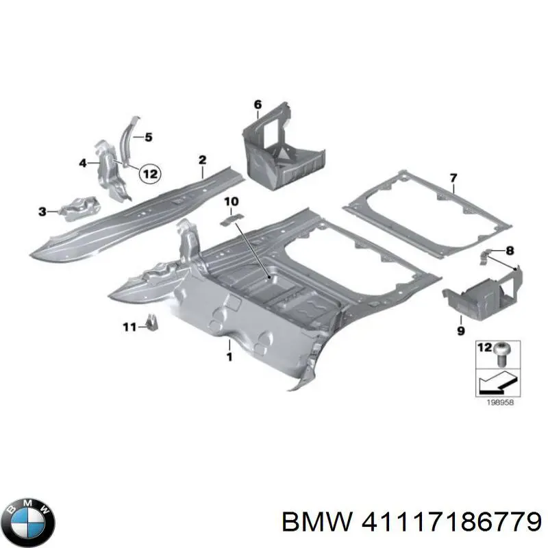 Купить 41117186779 BMW 