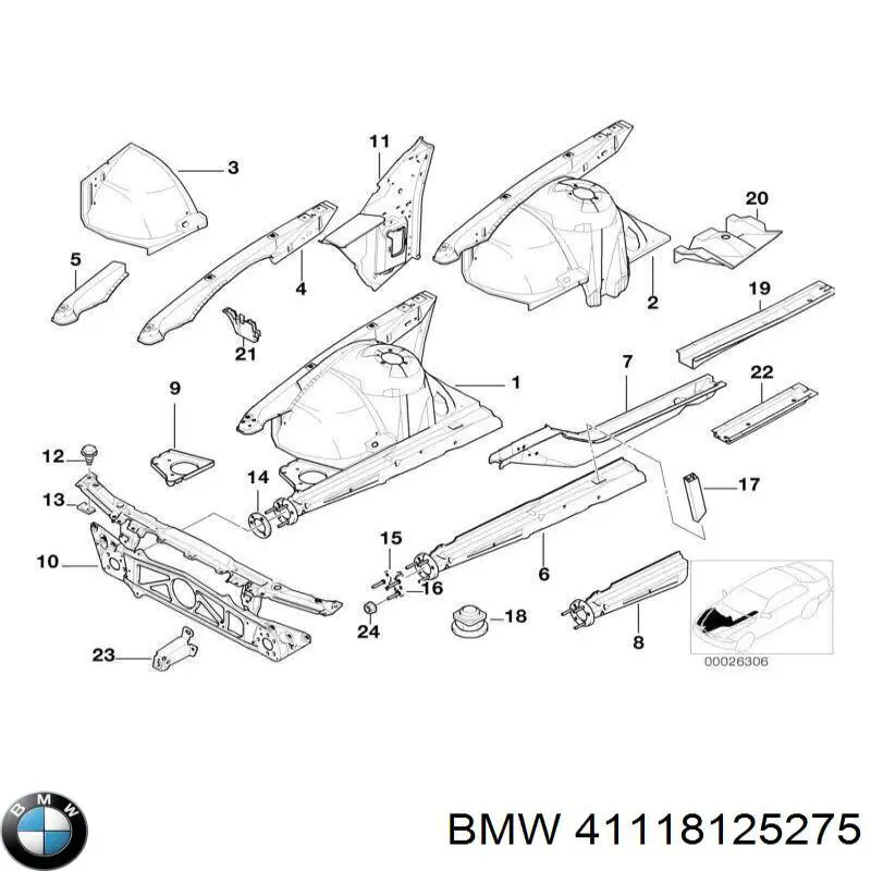 Купить 41118125275 BMW 