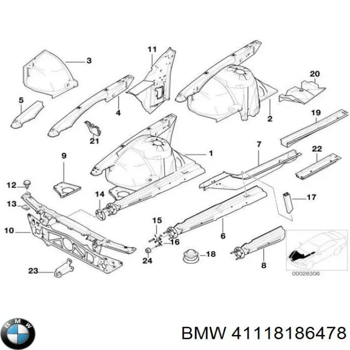 Купить 41118186478 BMW 
