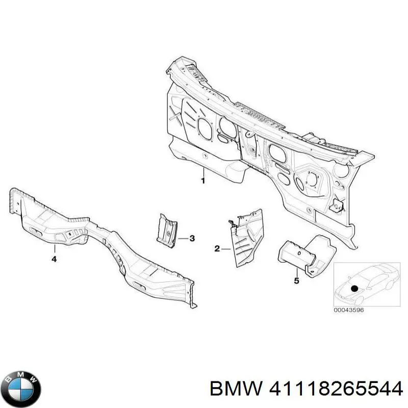 Купить 41118265544 BMW 