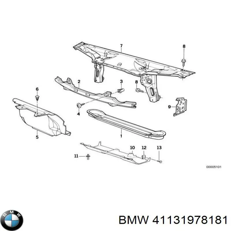 Панель передняя BMW 5 седан (E34) (1987 - 1995) цена, от 56.63 USD
