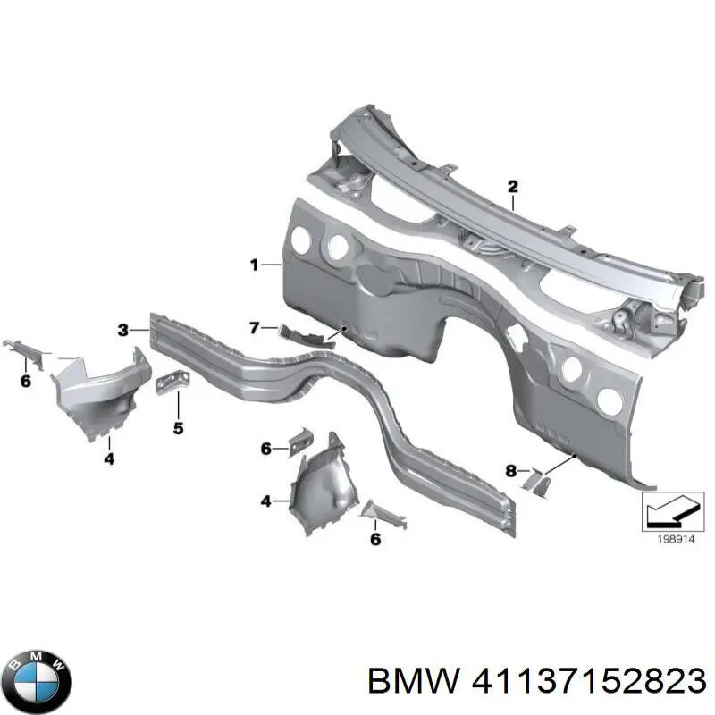  BMW 41137152823 цена, от 190.04 USD