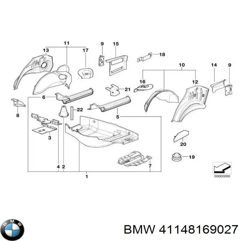 Стакан амортизатора заднего левый на BMW 3 (E36) купить.
