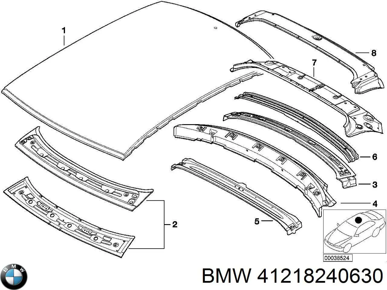  Крыша BMW 3 