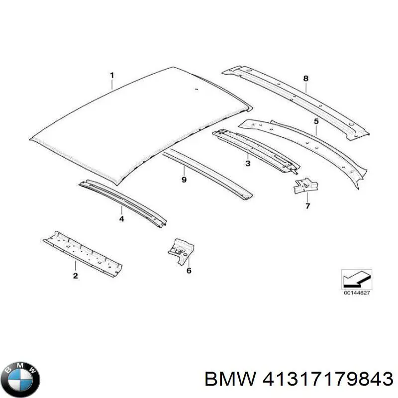 41317179843 BMW teto