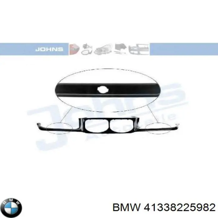 Решетка радиатора BMW 41338225982