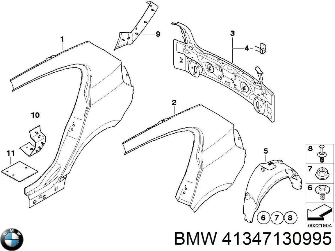 Панель багажного отсека задняя на BMW 1 (E81, E87) купить.