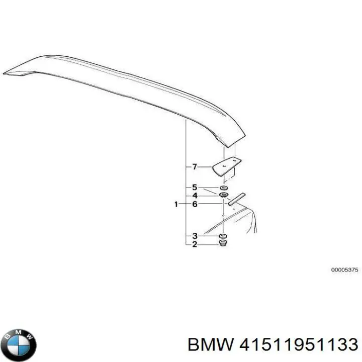 Петля двери передней левой 41511951133 BMW