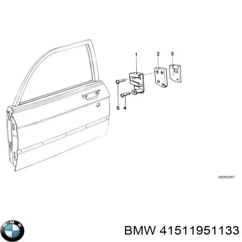 Петля водительской двери BMW 41511951133 цена, от 48.01 USD