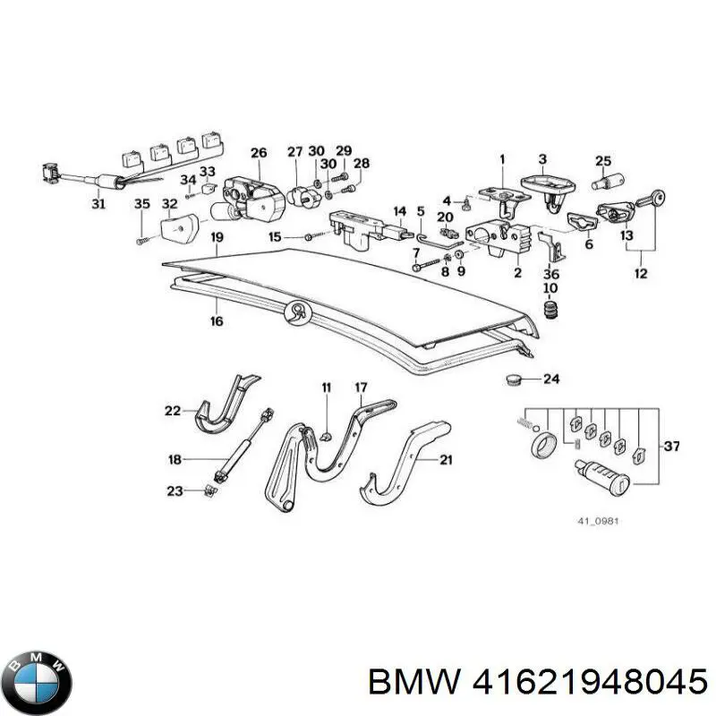 Крышка багажника BMW 7 седан (E32) (1986 - 1994) цена, от 44.22 USD