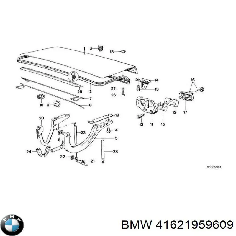 Крышка багажника BMW 3 седан (E30) (1982 - 1992) цена, от 25.34 USD