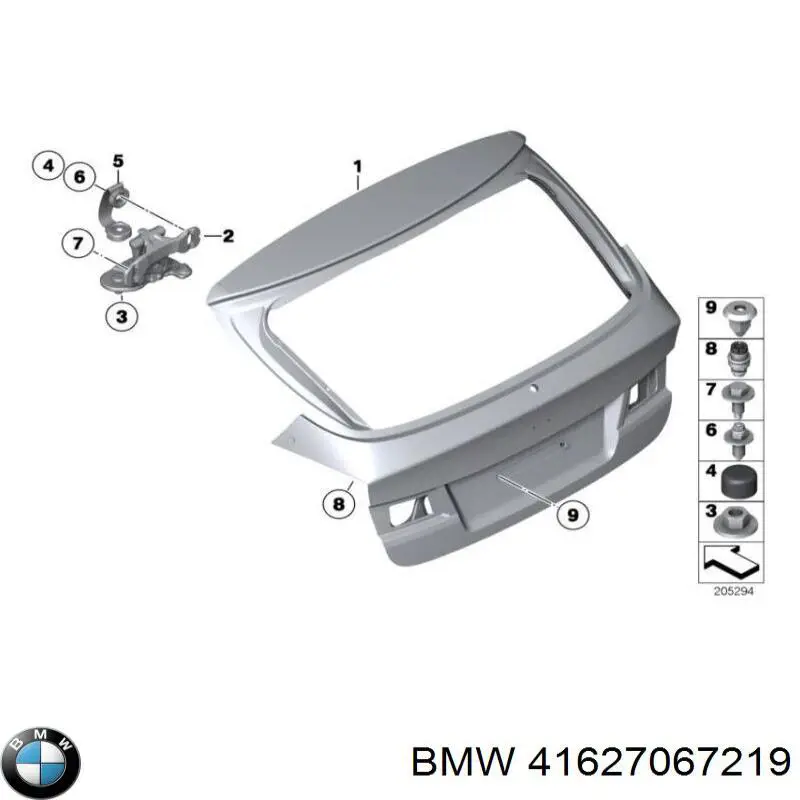 Gozno da porta traseira (de 3º/5º bagageiro) para BMW 1 (E81, E87)