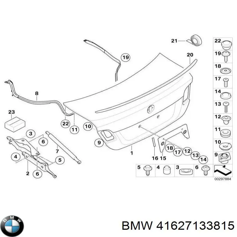 Шарнир крышки багажника BMW 41627210675 цена, от 6.35 USD
