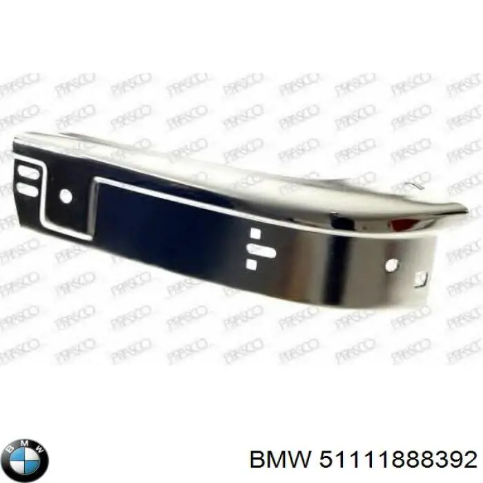 51111888392 BMW бампер передний, правая часть