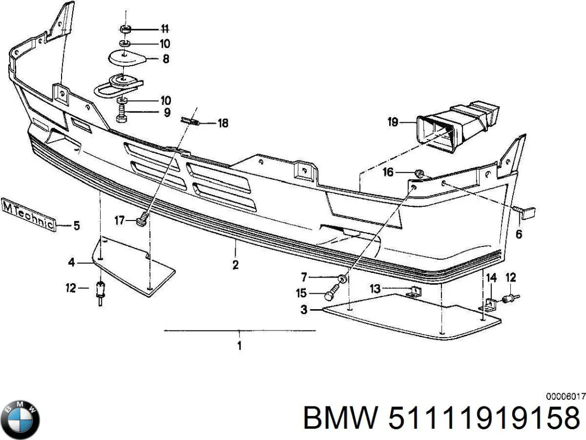 51111919158 BMW 