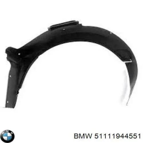 Soporte de guía para parachoques delantero 51111944551 BMW