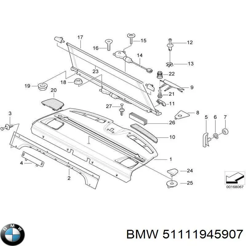 Накладка бампера переднего, левая Autotechteile 7125135