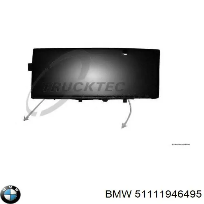 Заглушка бампера буксировочного крюка передняя BMW 51111946495