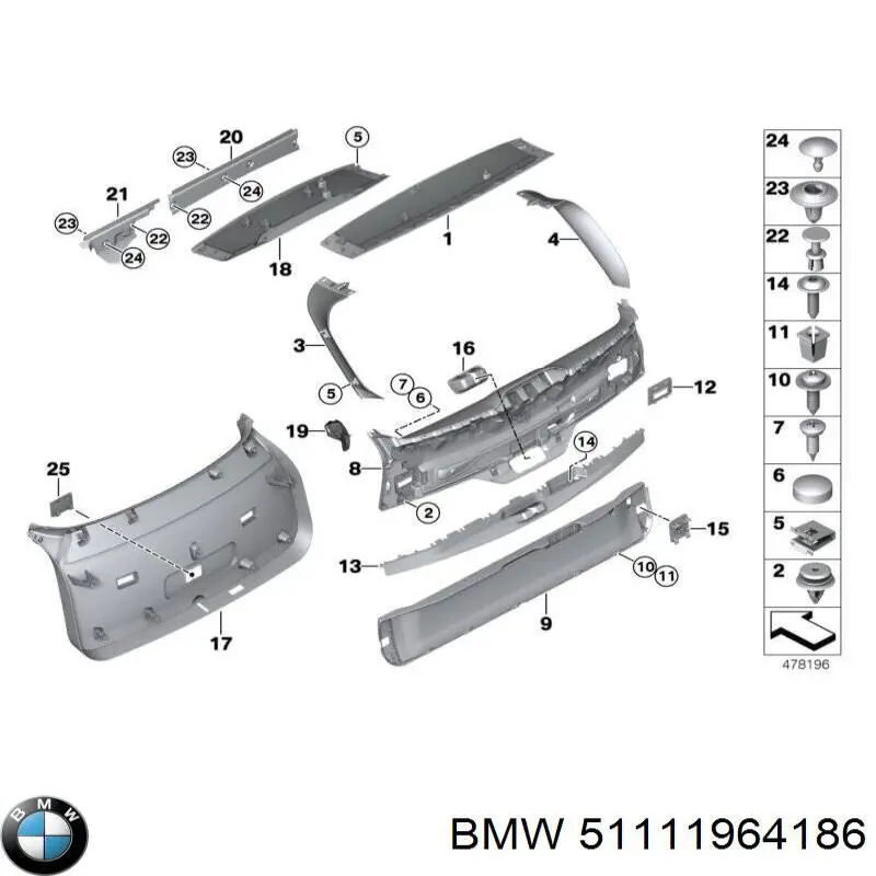 51111964186 BMW 