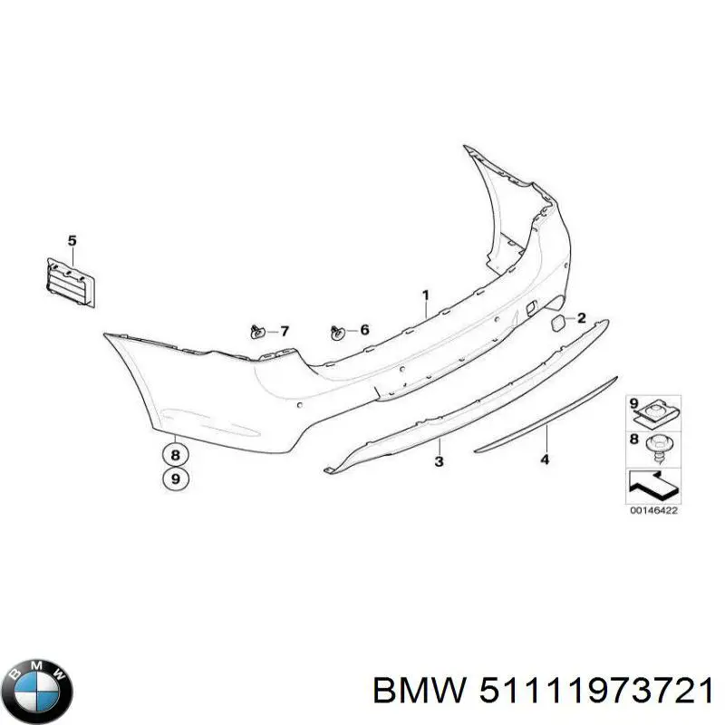  BMW 51111973721 цена, от 0.68 USD