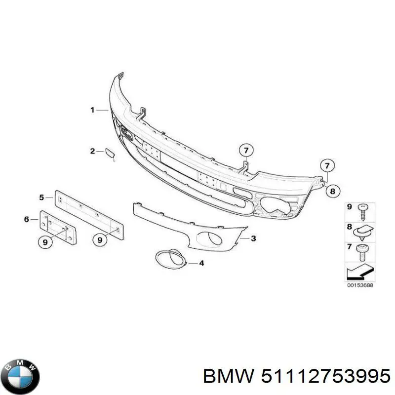 Бампер на авто BMW 51112753995 цена, от 138.35 USD