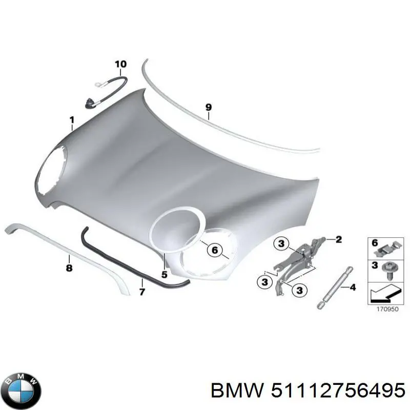 Купить 51117147844 BMW Сплиттер переднего бампера