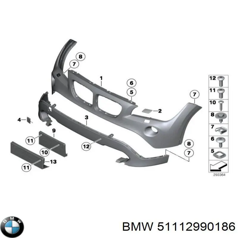 Pára-choque dianteiro, parte inferior para BMW X1 (E84)
