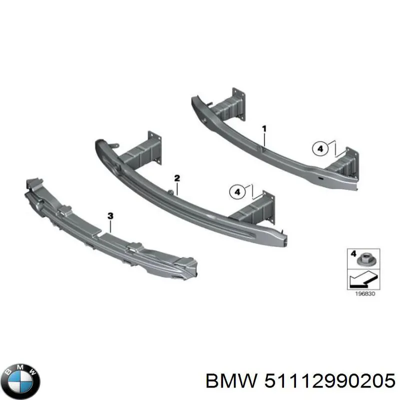 Absorvedor (enchido) do pára-choque dianteiro para BMW X1 (E84)