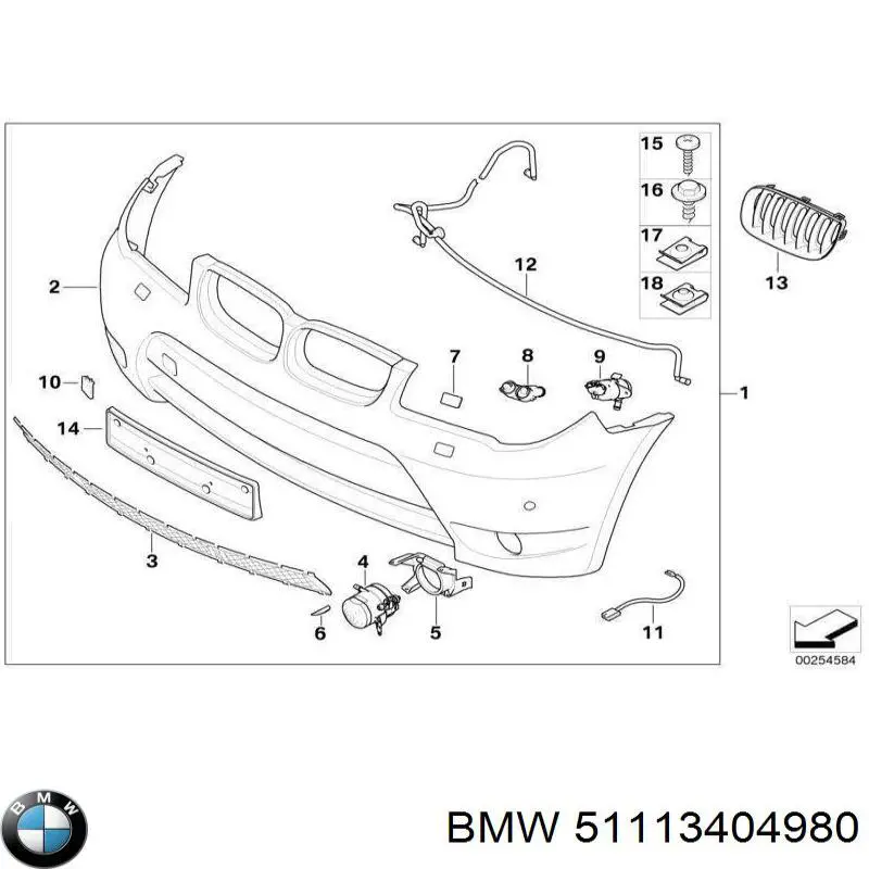 Купить 51113404980 BMW 
