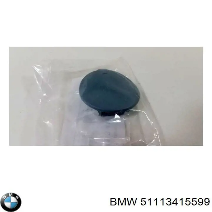 51113415599 BMW Передняя заглушка бампера буксировочного крюка