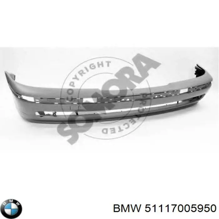 Передний бампер PBM04012BA Signeda