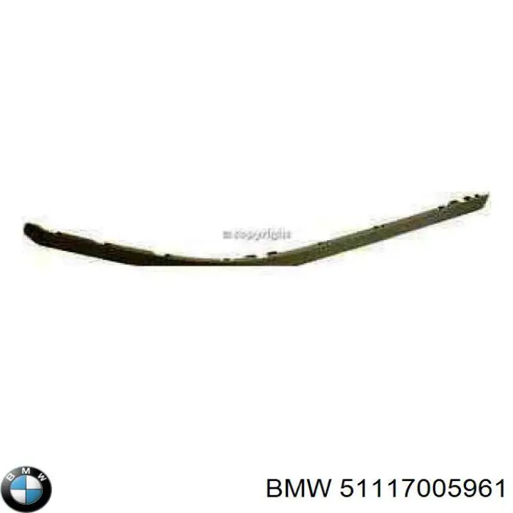 Накладка бампера переднего левая BMW 51117005961
