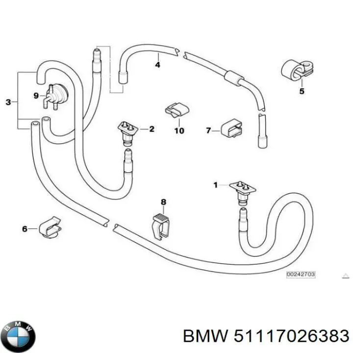 Спойлер переднего бампера BMW 51117026383 цена, от 31.67 USD