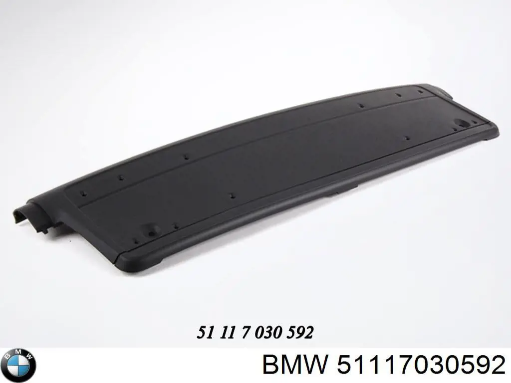 51117030592 BMW painel de fixação de matrícula dianteira