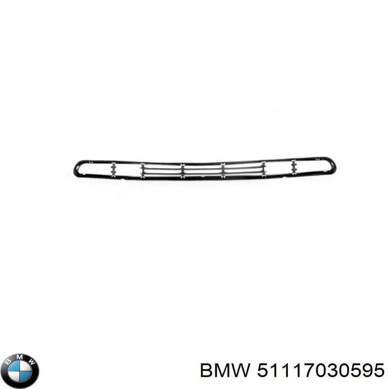 51117030595 BMW Центральная решетка переднего бампера