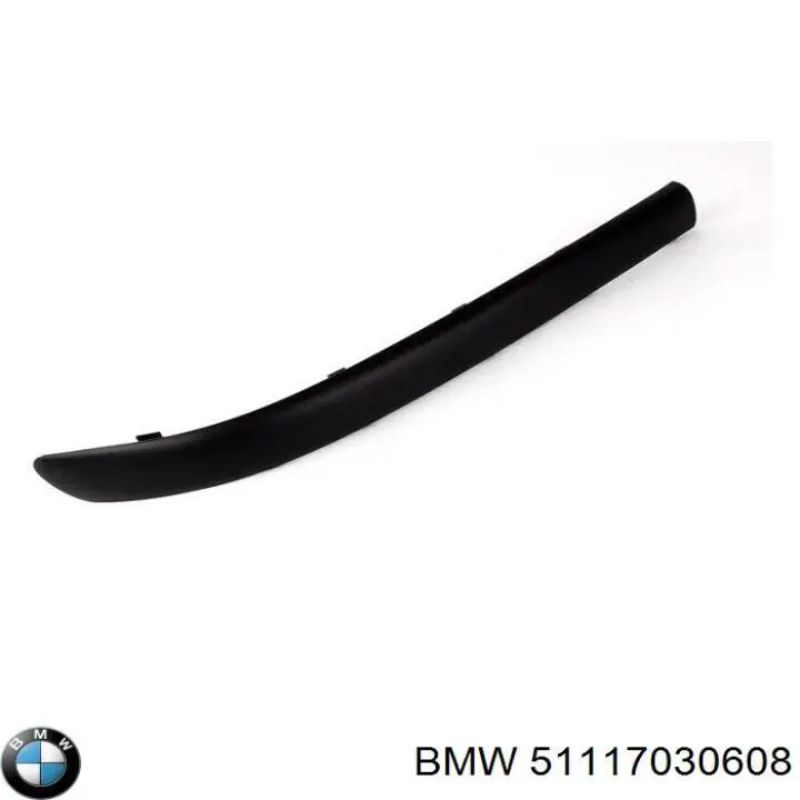 51117030608 BMW Молдинг бампера переднего правый