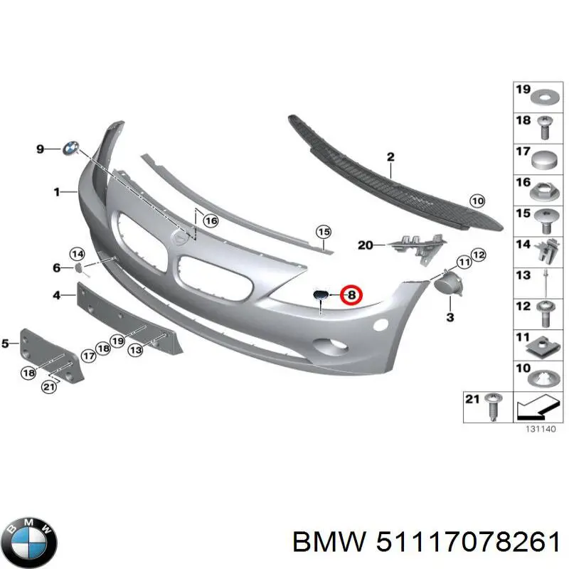 Купить 51117078261 BMW 