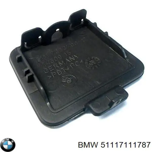 51117111787 BMW заглушка бампера буксировочного крюка передняя