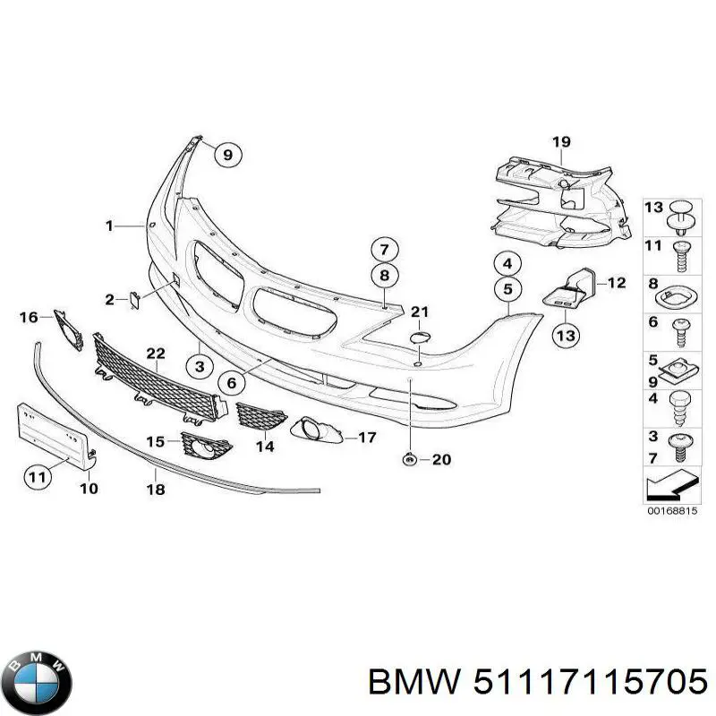  BMW 51117115705 цена, от 12.85 USD