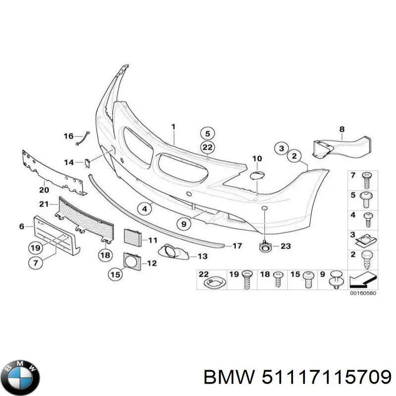Бампер на авто BMW 51117115709 цена, от 253.39 USD