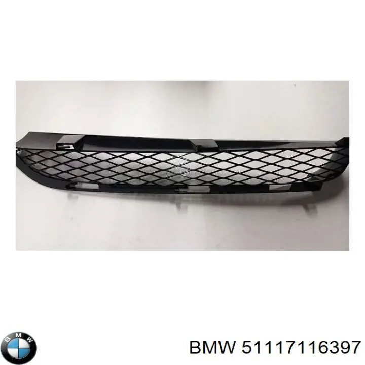 51117116397 BMW grelha esquerda do pára-choque dianteiro