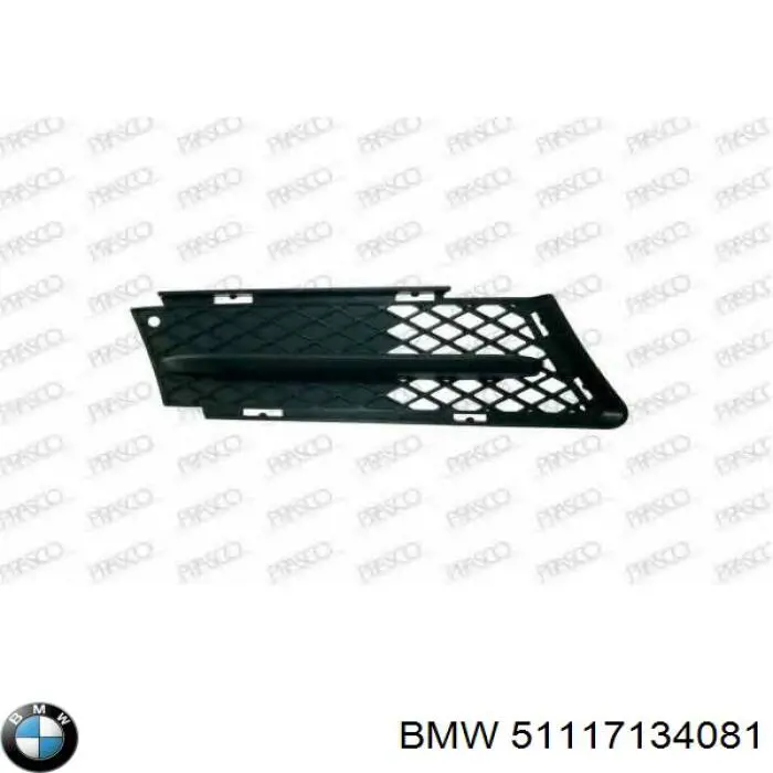 Купить 51117134081 BMW Решетка бампера переднего левая