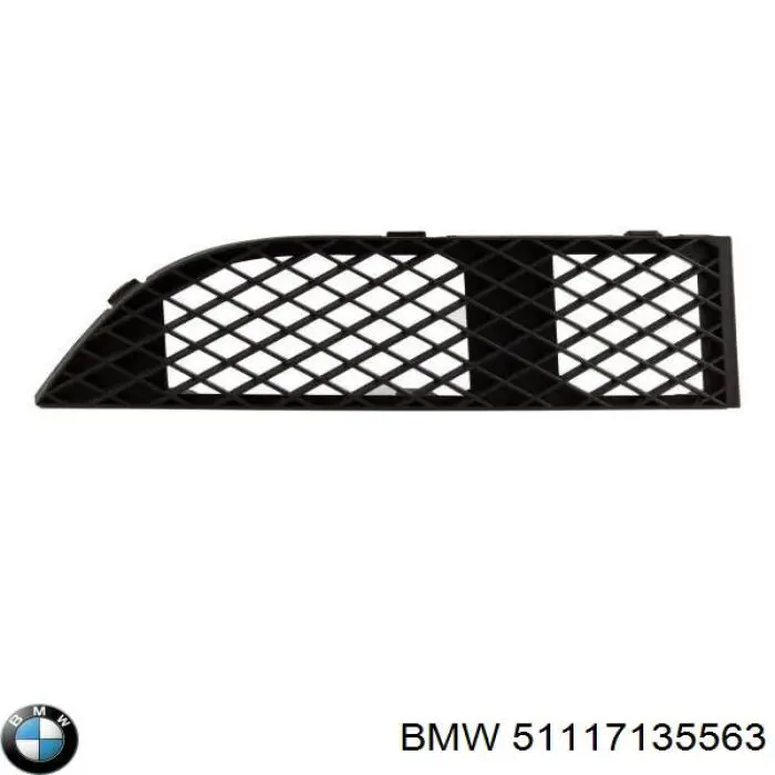 51117135563 BMW Решетка бампера переднего левая