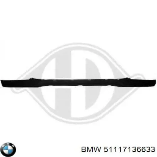 51117136633 BMW спойлер переднего бампера